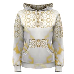 Ivory Marble  In Gold By Flipstylez Designs Women s Pullover Hoodie