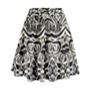 Vintage black swirls By FlipStylez Designs High Waist Skirt View1