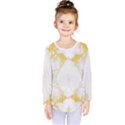 White marble pattern By FlipStylez Designs Kids  Long Sleeve Tee View1