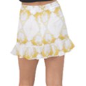 White marble pattern By FlipStylez Designs Fishtail Mini Chiffon Skirt View2