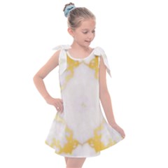 White Marble Pattern By Flipstylez Designs Kids  Tie Up Tunic Dress