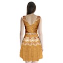 Golden sunrise pattern flowers By FlipStylez Designs Split Back Mini Dress  View2