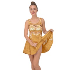 Golden Sunrise Pattern Flowers By Flipstylez Designs Inside Out Casual Dress by flipstylezfashionsLLC