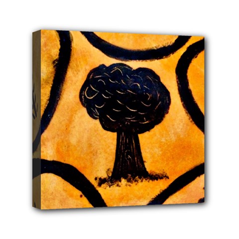 Ceramic Tree Smudge Mini Canvas 6  X 6  (stretched) by DeneWestUK