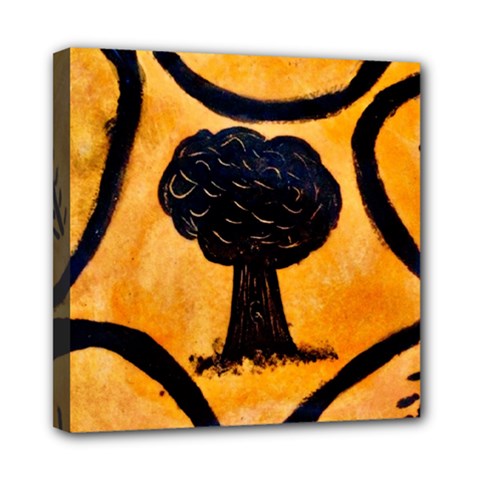 Ceramic Tree Smudge Mini Canvas 8  X 8  (stretched) by DeneWestUK