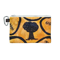 Ceramic Tree Smudge Canvas Cosmetic Bag (medium)