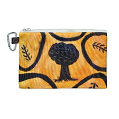 Ceramic Tree Smudge Canvas Cosmetic Bag (large)