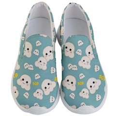 Cute Kawaii Popcorn Pattern Men s Lightweight Slip Ons by Valentinaart