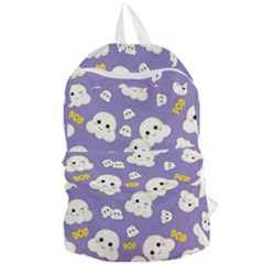 Cute Kawaii Popcorn Pattern Foldable Lightweight Backpack