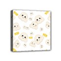 Cute Kawaii Popcorn pattern Mini Canvas 4  x 4  (Stretched) View1