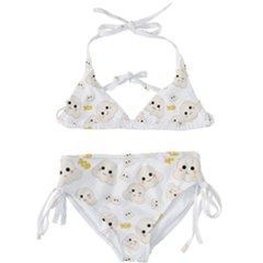 Cute Kawaii Popcorn Pattern Kids  Classic Bikini Set