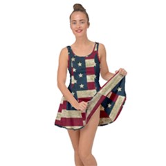 Vintage American Flag Inside Out Casual Dress