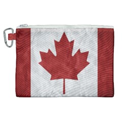 Canada Grunge Flag Canvas Cosmetic Bag (xl)