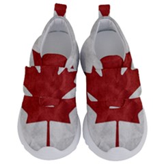 Canada Grunge Flag Velcro Strap Shoes by Valentinaart