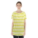 Circles Lines Yellow Modern Pattern Skirt Hem Sports Top View1