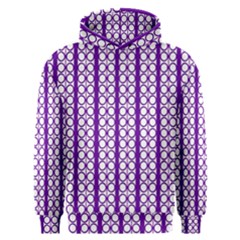 Circles Lines Purple White Modern Design Men s Overhead Hoodie by BrightVibesDesign