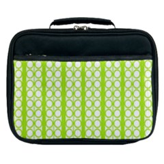 Circle Stripes Lime Green Modern Pattern Design Lunch Bag