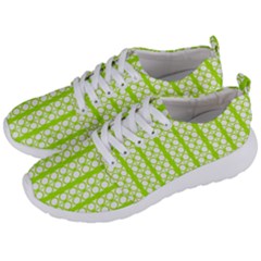 Circle Stripes Lime Green Modern Pattern Design Men s Lightweight Sports Shoes