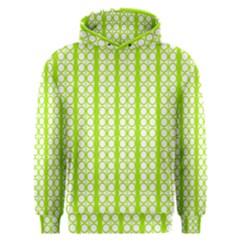 Circle Stripes Lime Green Modern Pattern Design Men s Overhead Hoodie by BrightVibesDesign