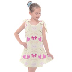 Tiny Heart And Flowers By Flipstylez Designs Kids  Tie Up Tunic Dress by flipstylezfashionsLLC