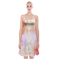 Beautiful Pastel Marble Gold Design By Flipstylez Designs Spaghetti Strap Velvet Dress