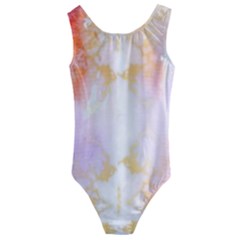 Beautiful Pastel Marble Gold Design By Flipstylez Designs Kids  Cut-out Back One Piece Swimsuit