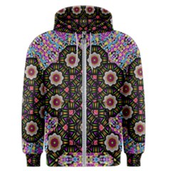 Decorative Ornate Candy With Soft Candle Light For Peace Men s Zipper Hoodie by pepitasart