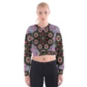 Decorative Ornate Candy With Soft Candle Light For Peace Cropped Sweatshirt View1