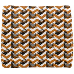 Vintage Camera Chevron Orange Seat Cushion by snowwhitegirl