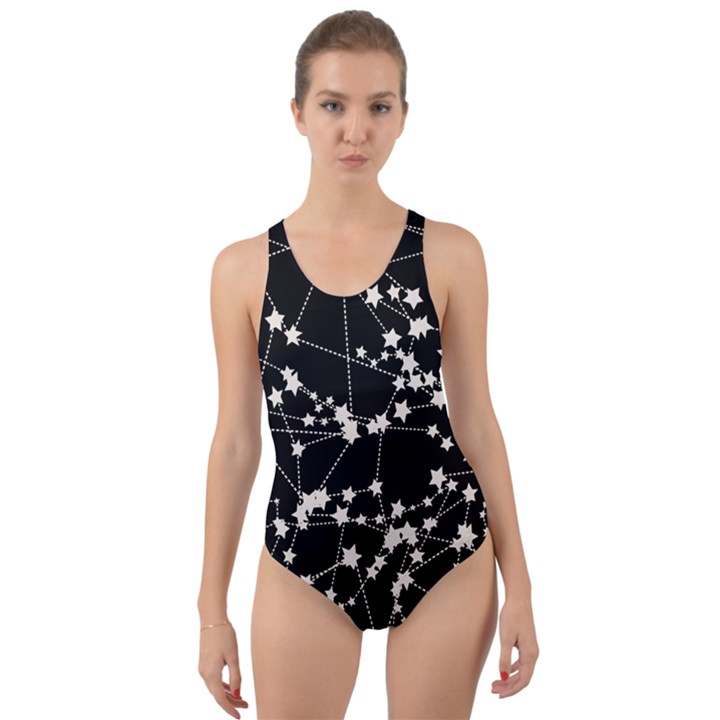 Constellations Cut-Out Back One Piece Swimsuit