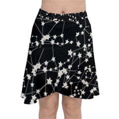 Constellations Chiffon Wrap Front Skirt by snowwhitegirl