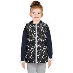 Constellations Kid s Hooded Puffer Vest by snowwhitegirl