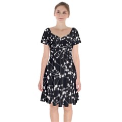 Constellations Short Sleeve Bardot Dress by snowwhitegirl