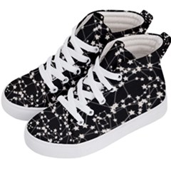 Constellations Kid s Hi-top Skate Sneakers by snowwhitegirl