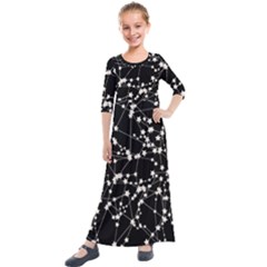 Constellations Kids  Quarter Sleeve Maxi Dress