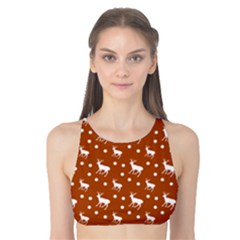 Deer Dots Orange Tank Bikini Top by snowwhitegirl