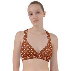 Deer Dots Orange Sweetheart Sports Bra by snowwhitegirl