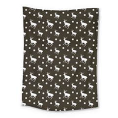 Deer Dots Brown Medium Tapestry by snowwhitegirl