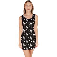 Deer Dots Black Bodycon Dress by snowwhitegirl