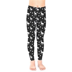 Deer Dots Black Kids  Legging