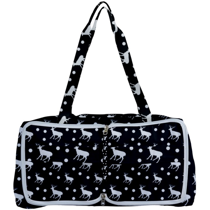 Deer Dots Black Multi Function Bag