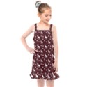 Deer Dots Red Kids  Overall Dress View1