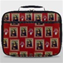 Mona Lisa Frame Pattern Red Full Print Lunch Bag View1