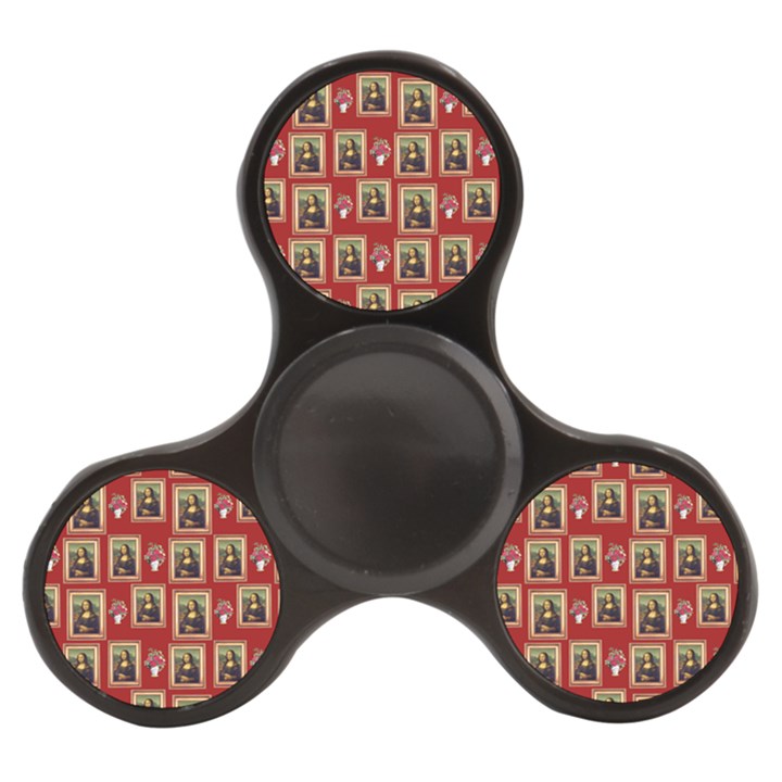 Mona Lisa Frame Pattern Red Finger Spinner