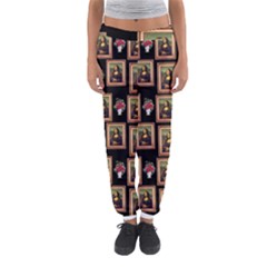 Mona Lisa Frame Pattern Women s Jogger Sweatpants by snowwhitegirl