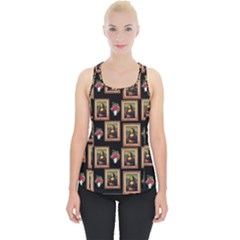 Mona Lisa Frame Pattern Piece Up Tank Top by snowwhitegirl