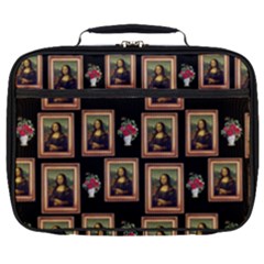 Mona Lisa Frame Pattern Full Print Lunch Bag by snowwhitegirl