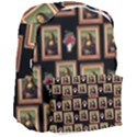 Mona Lisa Frame Pattern Giant Full Print Backpack View3