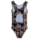 Mona Lisa Frame Pattern Kids  Cut-Out Back One Piece Swimsuit View2