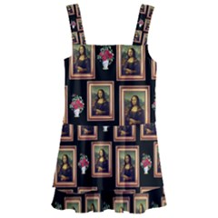 Mona Lisa Frame Pattern Kids  Layered Skirt Swimsuit